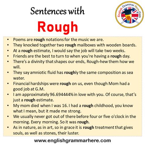 rough in English .